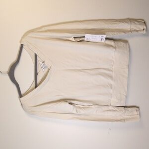 Athleta Tranquil Sweatshirt S Bone NWT